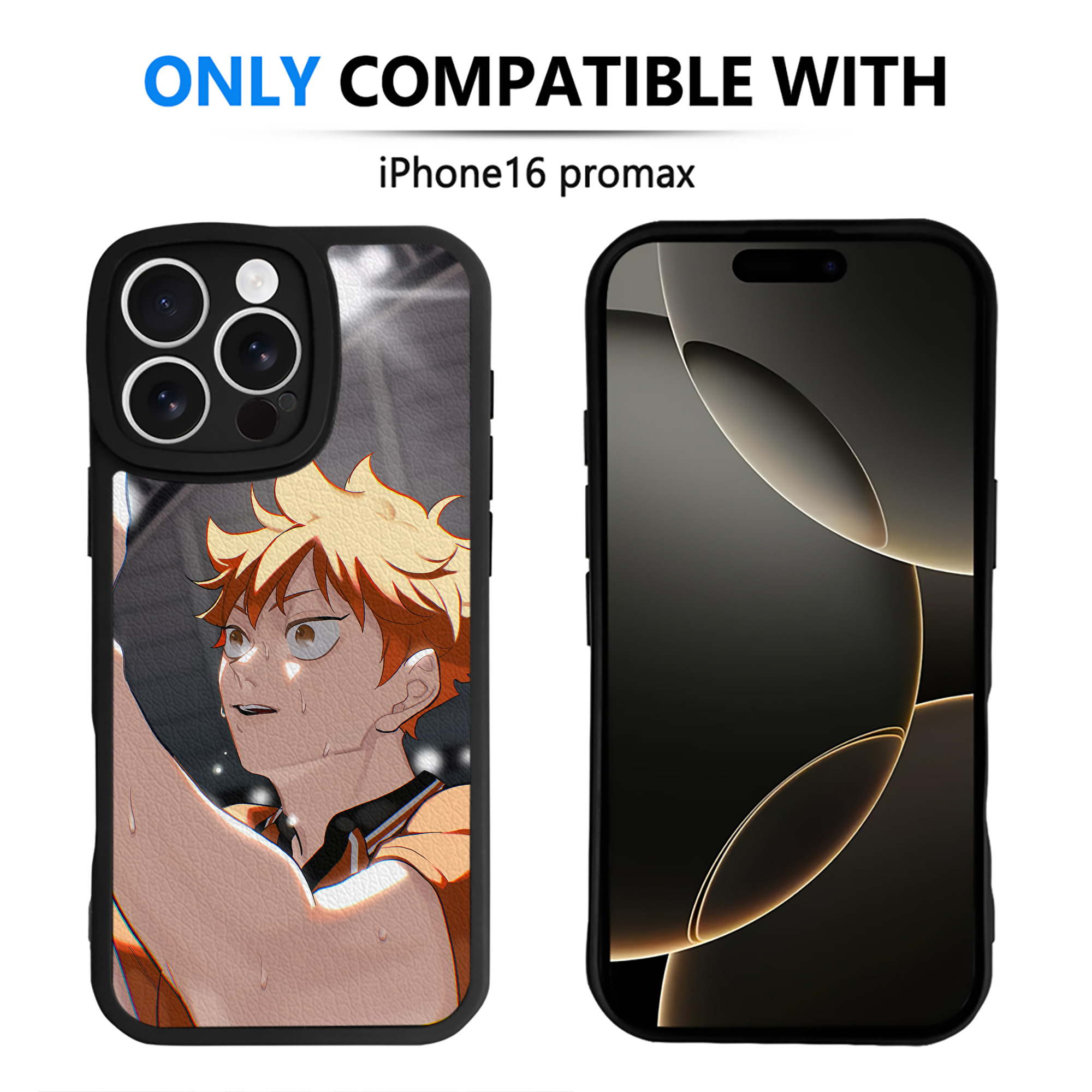 （画像用） ハイキュー!! Haikyu!! 【iPhone 16シリーズ対応】シリコンスマホケース（レザー調） 材質：シリコン